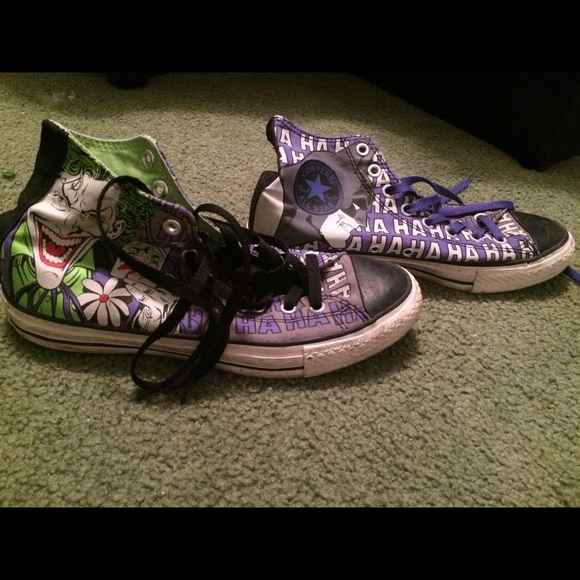 Converse high top batman/joker