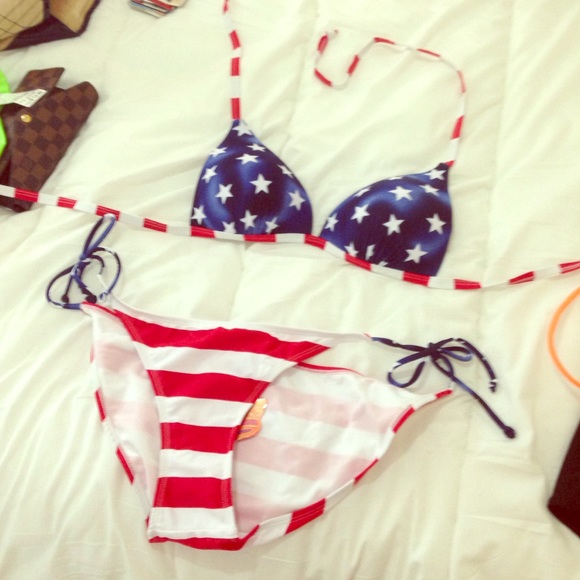 American flag bathing suit