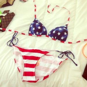 American flag bathing suit