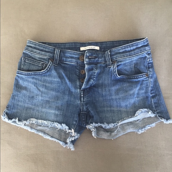 Rich & Skinny denim cut-off shorts