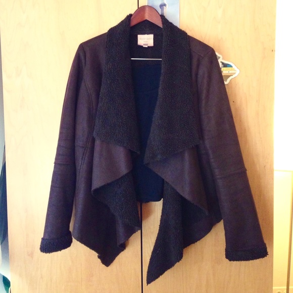 Romeo & Juliet Couture Shearling Suede Jacket
