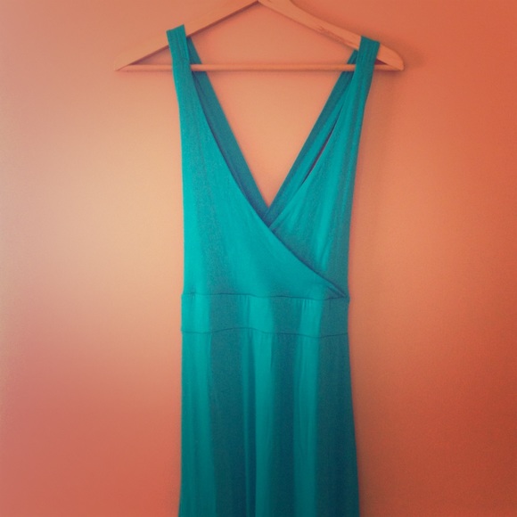 Teal sexy back Maxi