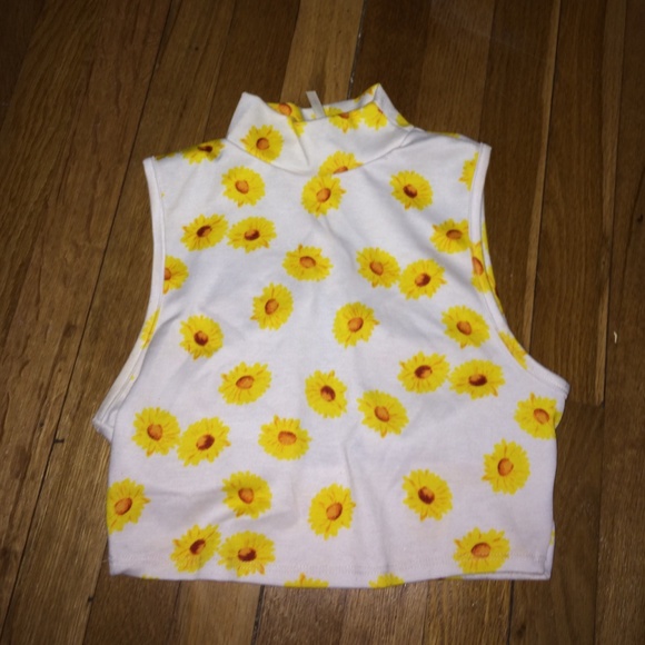 sunflower crop top