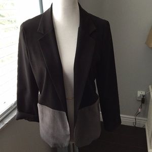FLASH SALE⚡️Aqua Black and Grey Colorblock Blazer