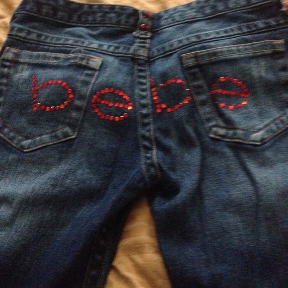 BEBE Rhinestone Jeans