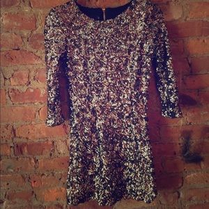 3/4 Sleeve Sequin Dress