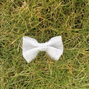 Handmade Cute Mini Sparkly Tulle Fabric Hair Bow