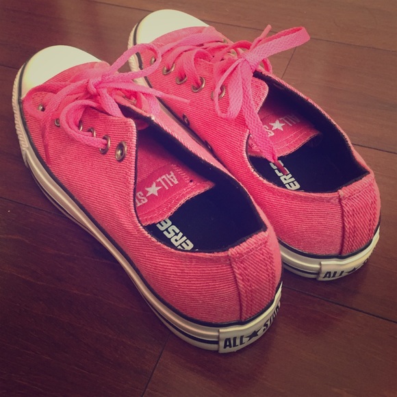 Pink All-Star Converse shoes