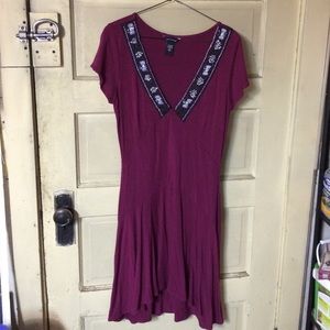 Moda International Maroon Dress