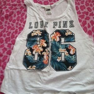 Victoria's Secret Pink Tropical Floral Tank
