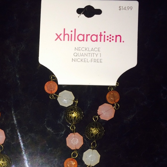 Pretty necklace, pink, corals & bronze NWT - Picture 4 of 4