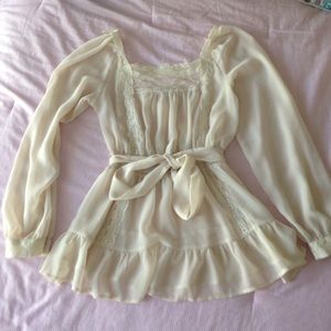 Candies lace peasant top