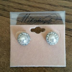 Pearl and Diamond Earrings