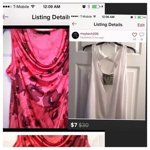 Bundle white top and limited top