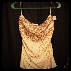 White sequined tube top