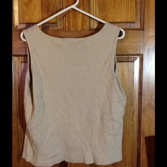 Beige Ribbed Tank - Picture 2 of 3