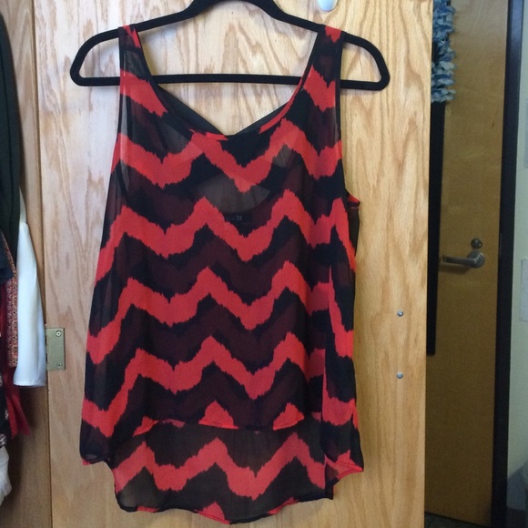 Zigzag flowing shirt