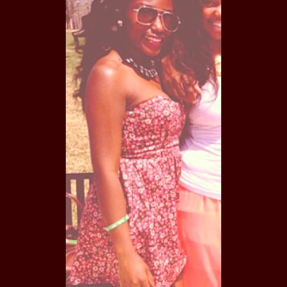 Floral print skater dress