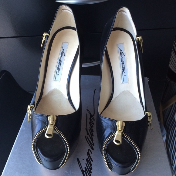 Brian Atwood Julep peep toe shoes 36.5