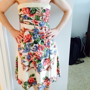 100% silk, Ruth by Anthropologie floral dress!