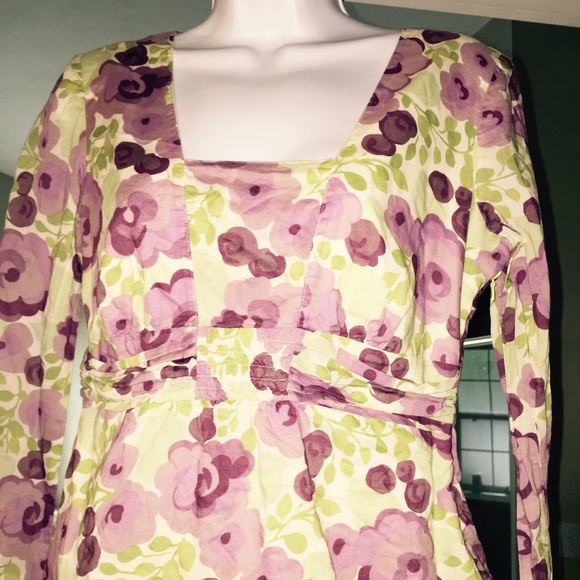 Adorable Purple and Green Top From ANN TAYLOR LOFT - Picture 2 of 4