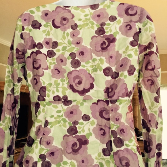 Adorable Purple and Green Top From ANN TAYLOR LOFT - Picture 3 of 4