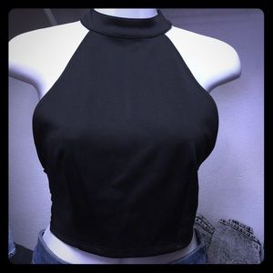 Stylish Black Crop Top