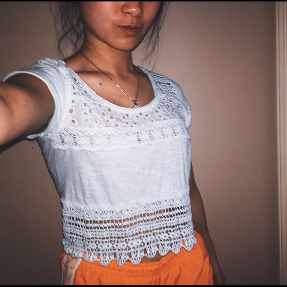 Abercrombie & Fitch Tops - A&F light blue crop tshirt