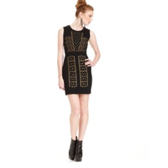 Bar III Front Row Studded Sheath Dress