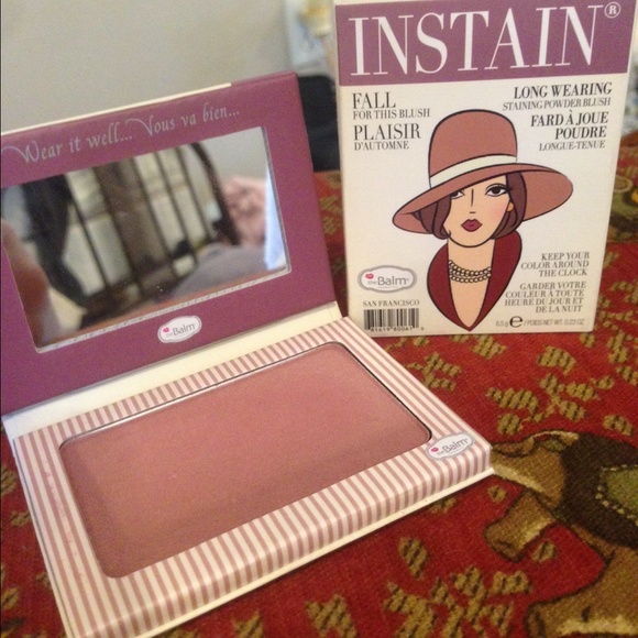 BNIB Thebalm in stain blush in "pinstripe"