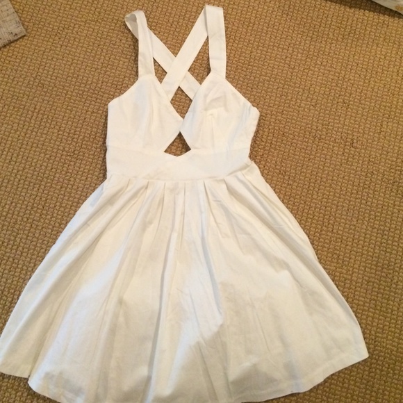 White Strapy Dress from Nasty Gal