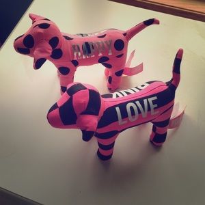 pink victoria secret dog bundle