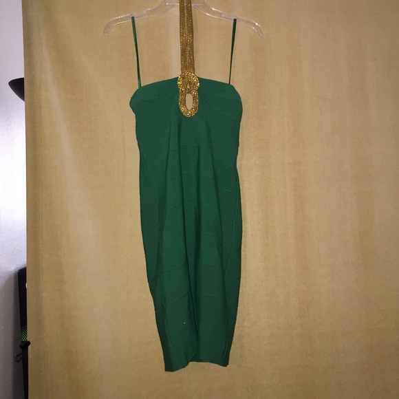Bandage Hunter Green dress - Picture 1 of 3