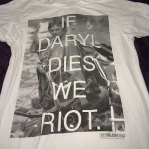 if daryl dies we riot t shirt