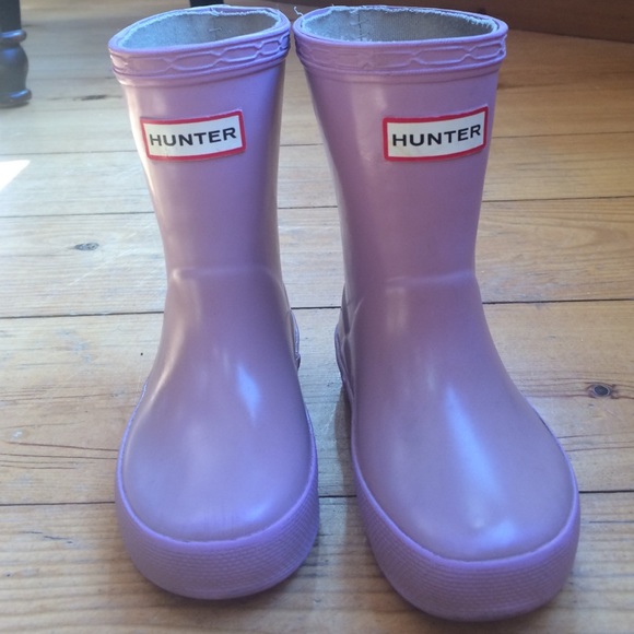 kids purple hunter boots