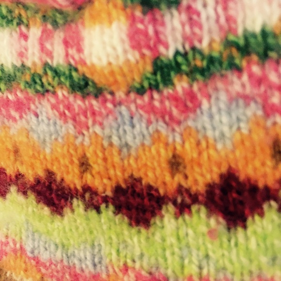Adorable Pink and Multi Color Button Up Cardigan - Picture 4 of 4