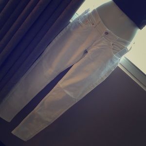 Super Skinny Slim White Fancy jeans