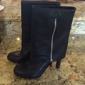 Black Franco Sarto boots.