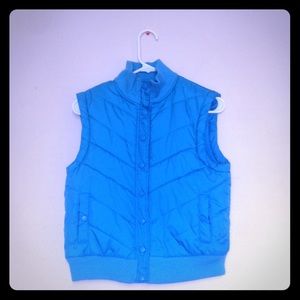 light blue vest