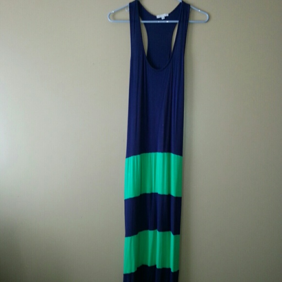 Long racer back maxi dress.
