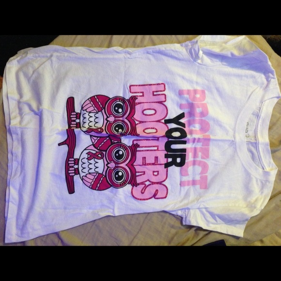 Breast cancer owls "protect your hooters" t shirt