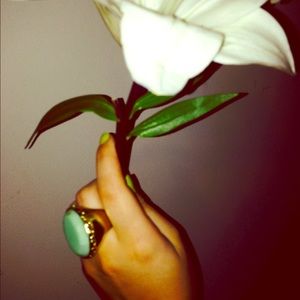 Large Vintage Aqua Ring