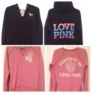 Love pink hoodie and sweater @colinw