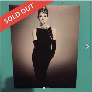 💥SOLD💥 Audrey Hepburn picture canvas