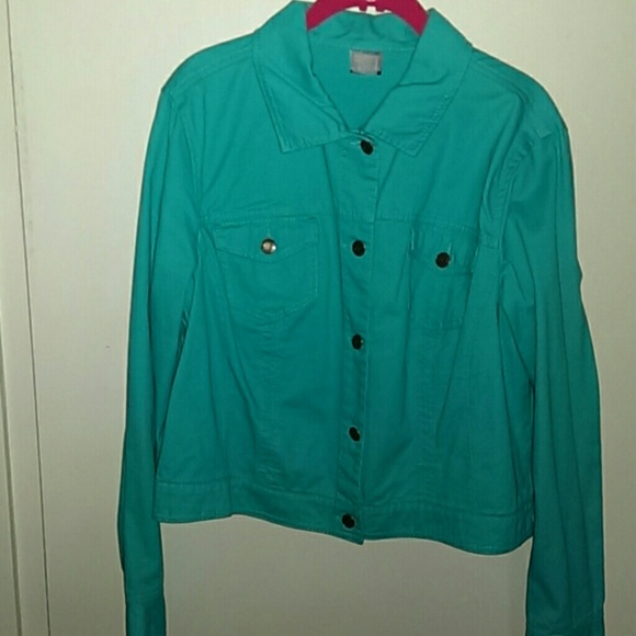 Turqouise Jean Jacket😎