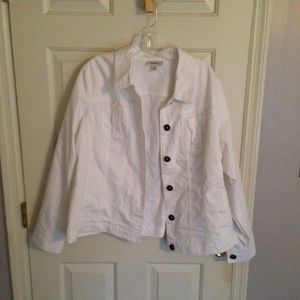 White jean jacket