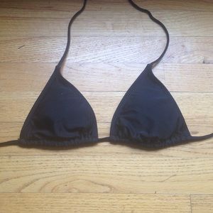 Black string bikini top