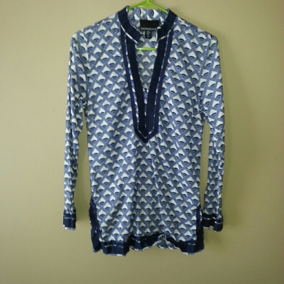 Printed tunic style top