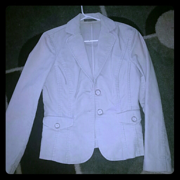 Cream Corduroy Blazer