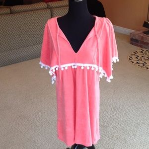 NWT! Juicy Couture Coral Terry Cover Up  Medium